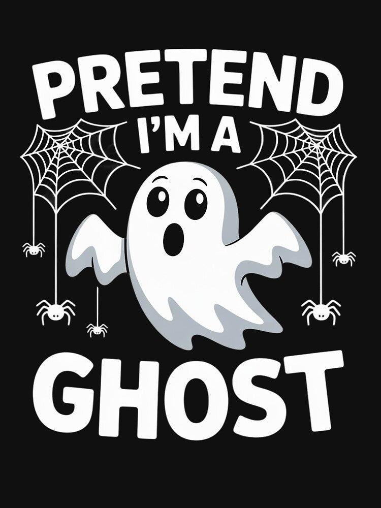 Pretend I'm A Ghost Lazy Halloween by OlafLica T-Shirts, Hoodie, Sweatshirt | BlankRebels.com (Image 3)