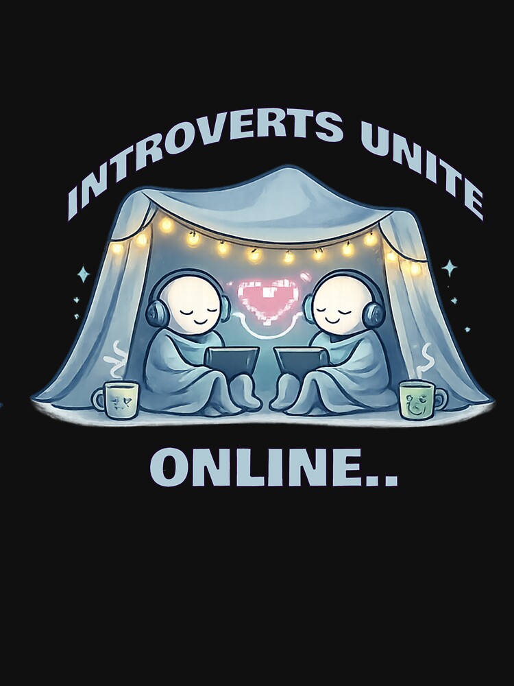 Introverts Unite Online Funny Introvert Quote by PunchDrop T-Shirts, Hoodie, Sweatshirt | BlankRebels.com (Image 3)