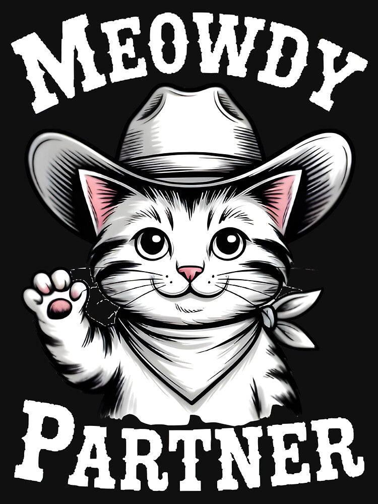 Meowdy Partner by StavskisDesigns T-Shirts, Hoodie, Sweatshirt | BlankRebels.com (Image 3)