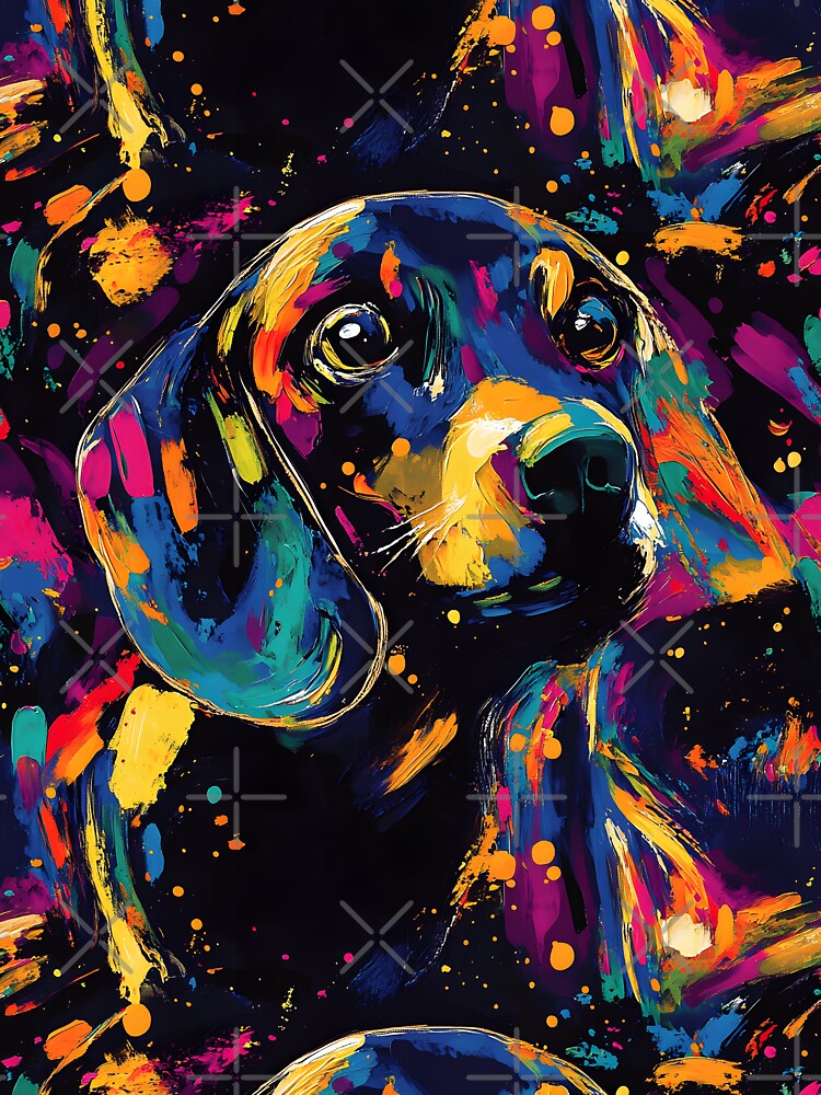Rainbow Dachshund Funny Dog Lover Vintage Pattern by SecretDicer T-Shirts, Hoodie, Sweatshirt | BlankRebels.com (Image 3)