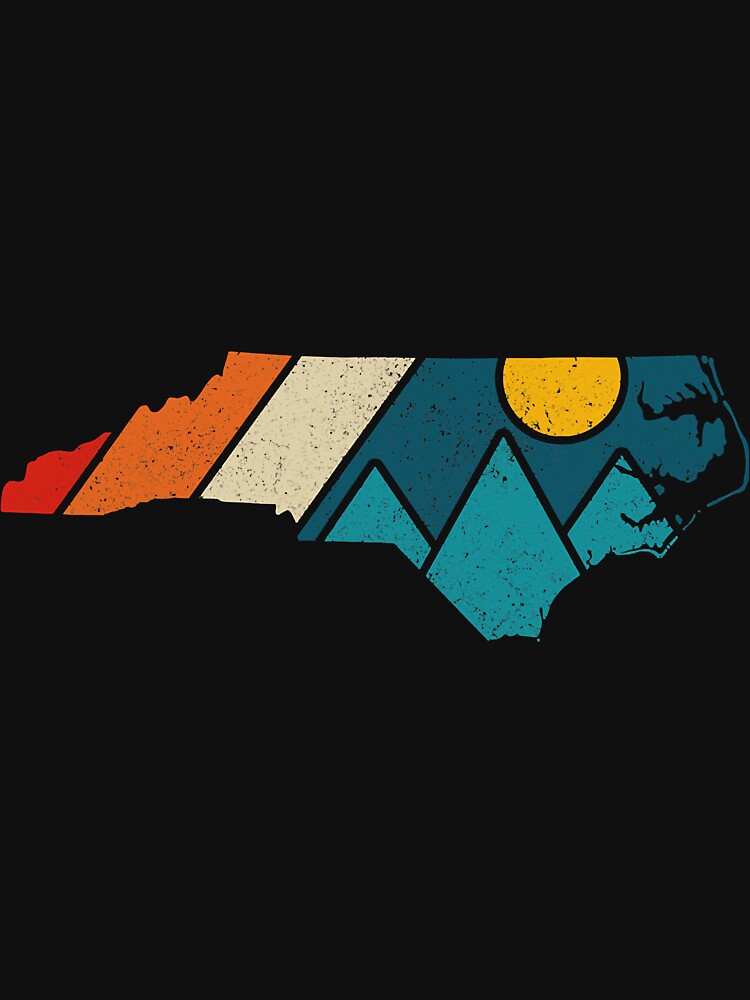 North Carolina Vintage State Map by BundlerVq T-Shirts, Hoodie, Sweatshirt | BlankRebels.com (Image 3)