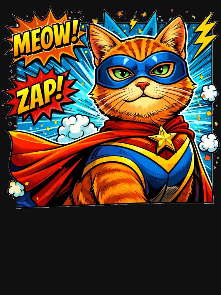 Superhero Cat Comic “MEOW! ZAP!” by the-dovlat