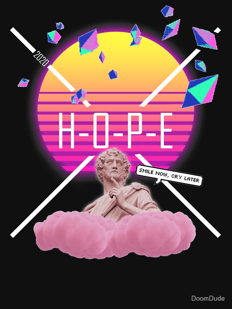 HOPE vaporwave aesthetic by DoomDude T-Shirts, Hoodie, Sweatshirt | BlankRebels.com (Image 3)