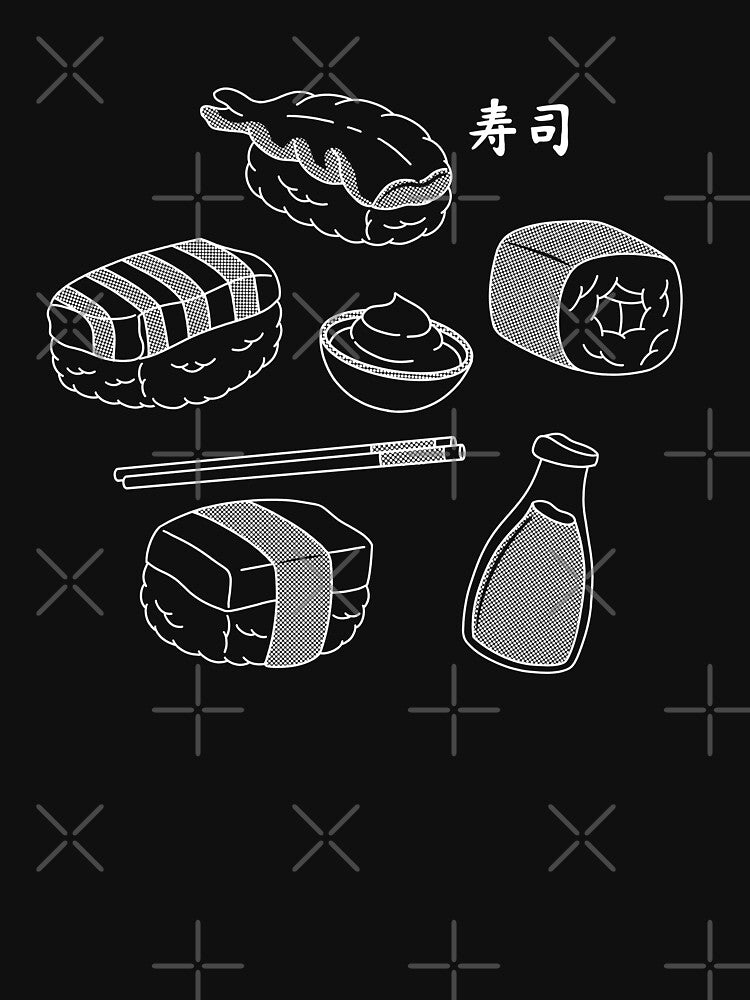 Minimalist Sushi by Almasha T-Shirts, Hoodie, Sweatshirt | BlankRebels.com (Image 3)