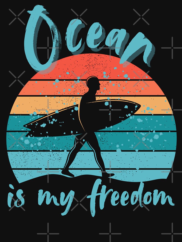 Ocean is my freedom by Silvernuit T-Shirts, Hoodie, Sweatshirt | BlankRebels.com (Image 3)