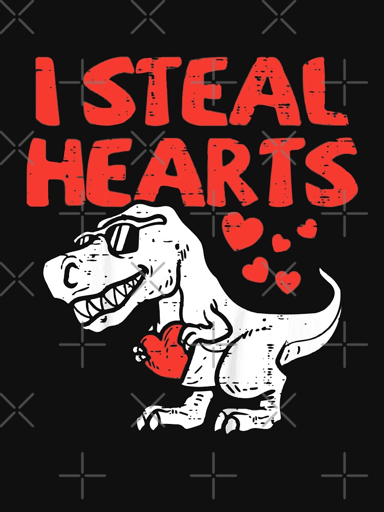 I Steal Hearts Loveasaurus by hibamouafak T-Shirts, Hoodie, Sweatshirt | BlankRebels.com (Image 3)