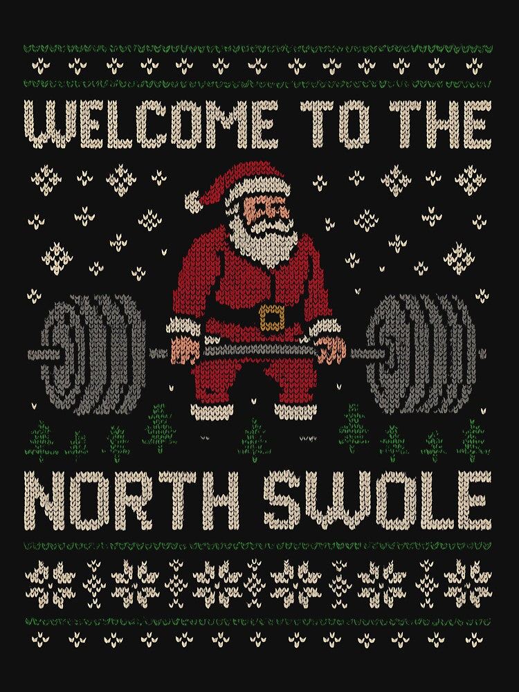 Welcome To The North Swole Funny Christmas Workout Gear by DynamicDesign T-Shirts, Hoodie, Sweatshirt (Image 3)