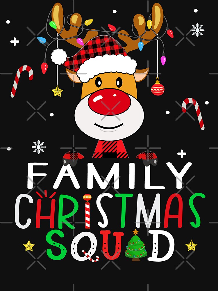 family christmas squad reindeer shirt 2023, matching christmas pajama 2023 team shirt by ZAIN JAMAL Hoodie,... (Image 3)