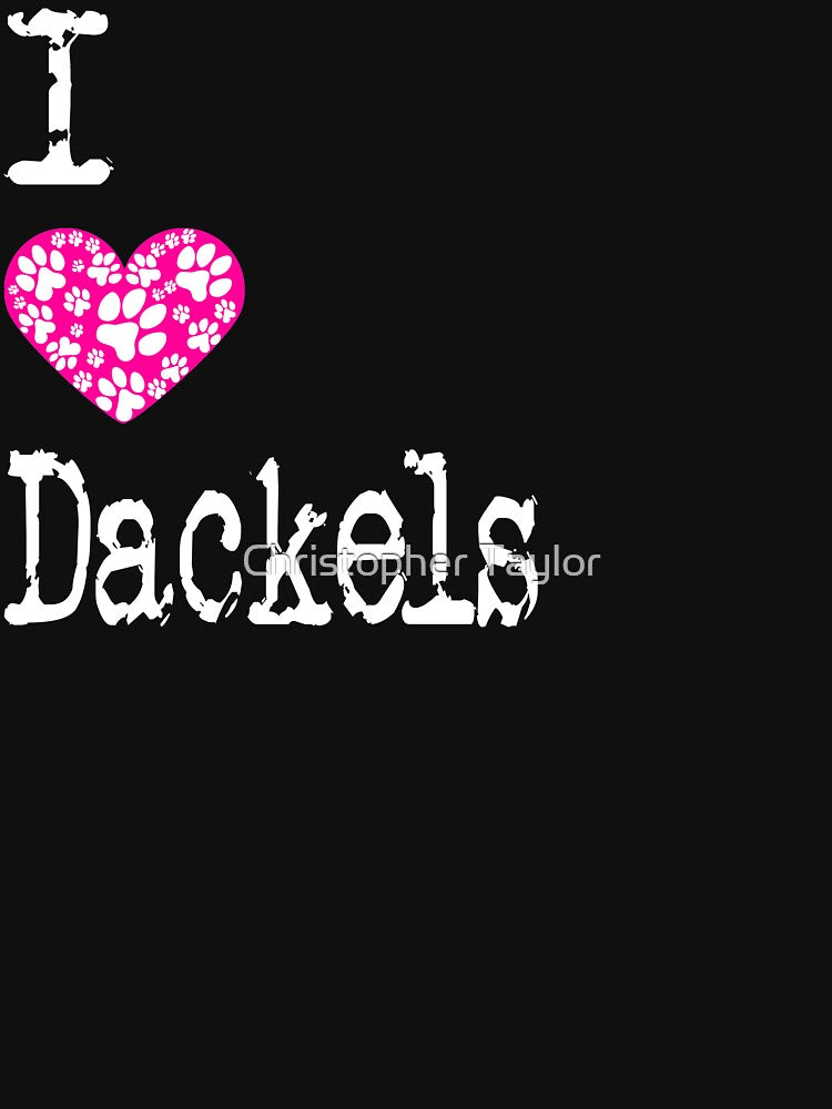 I Heart Dackels | Love Dackel Dog Breeds by Christopher Taylor T-Shirts, Hoodie, Sweatshirt | BlankRebels.com (Image 2)