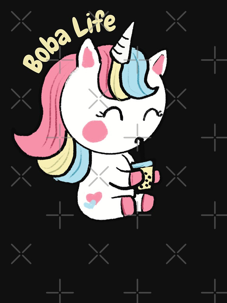 Boba Life boba tea lover Unicorn by Artistusha T-Shirts, Hoodie, Sweatshirt | BlankRebels.com (Image 3)