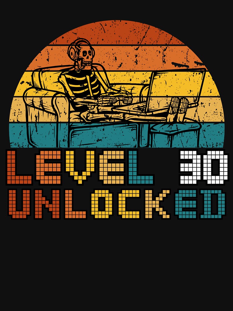 Gaming Vintage 30th Birthday Gift 30 Year Old Men Women Gamer Classic Funny T-Shirt by OldSkullDesigns Hoodie,... (Image 3)