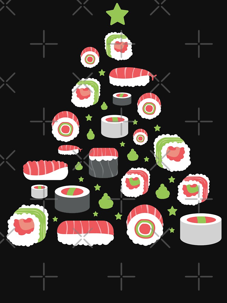 Sushi Christmas Tree by OnepixArt T-Shirts, Hoodie, Sweatshirt | BlankRebels.com (Image 3)