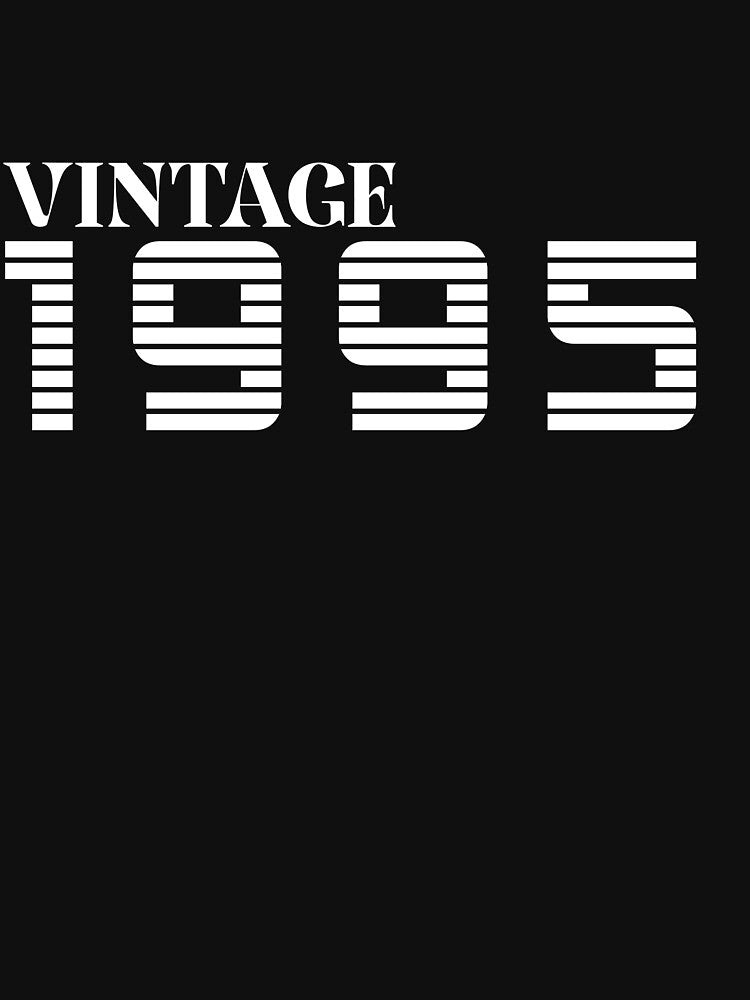 Vintage White 1995 by Saharan12 T-Shirts, Hoodie, Sweatshirt | BlankRebels.com (Image 3)
