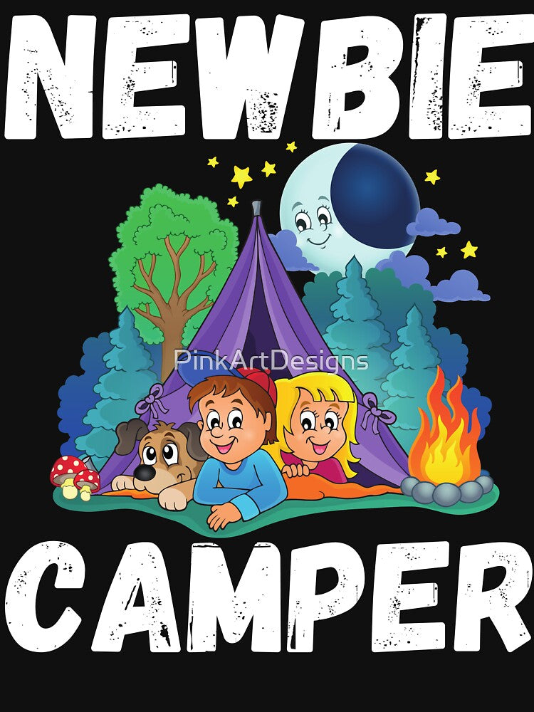 Newbie camper camping t-shirt design by PinkArtDesigns Hoodie, Sweatshirt | BlankRebels.com (Image 3)
