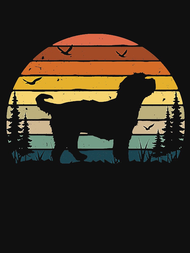 Bernedoodle Dog Lover Vintage Retro Funny T-Shirt by TomahawkV10