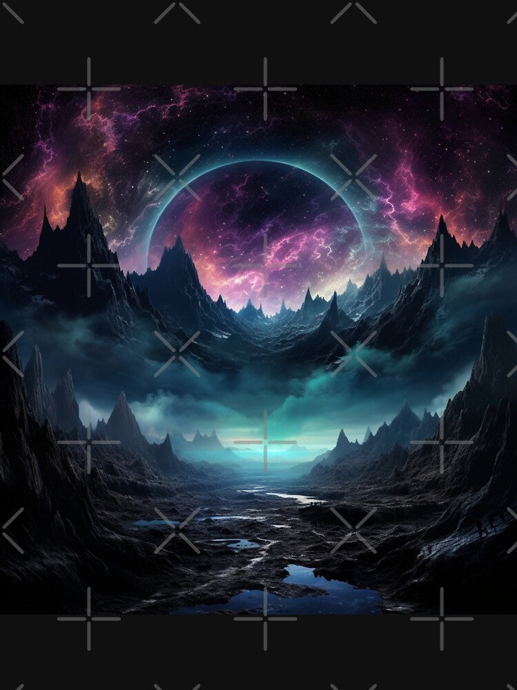 Dark Fantasy Landscape - Black Hole Galaxy by Fantasy Masterpiece T-Shirts, Hoodie, Sweatshirt | BlankRebels.com (Image 3)