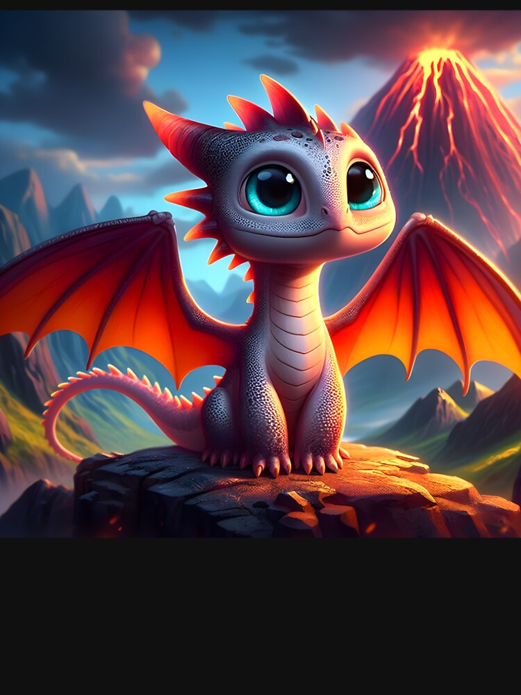 Happy Baby Dragon by GalleryBrisArt T-Shirts, Hoodie, Sweatshirt | BlankRebels.com (Image 2)