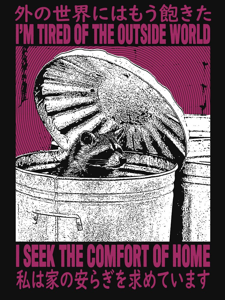 I Seek The Comfort of Home Raccoon by VintageMedatsu T-Shirts, Hoodie, Sweatshirt | BlankRebels.com (Image 3)