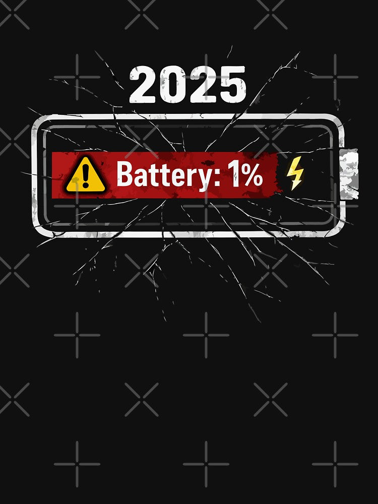 2025 Battery: 1% by xmoudx T-Shirts, Hoodie, Sweatshirt | BlankRebels.com (Image 3)