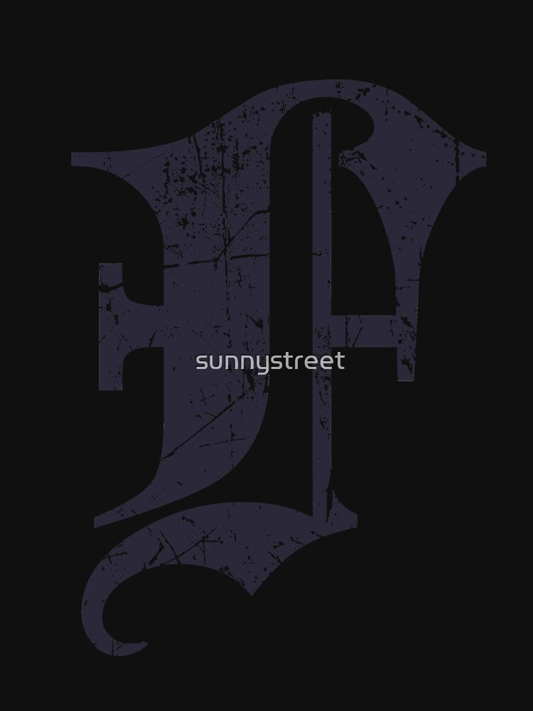 Dark Grunge Monogram Letter "F" Blackletter by SunnyStreet T-Shirts, Hoodie, Sweatshirt | BlankRebels.com (Image 3)