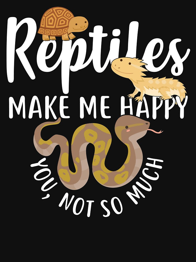Reptiles Make Me Happy by Clara Hollins T-Shirts, Hoodie, Sweatshirt | BlankRebels.com (Image 3)