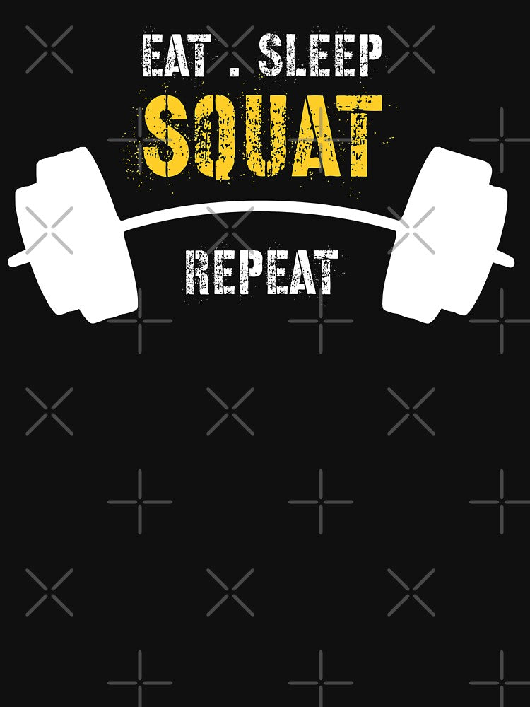eat , sleep , squat , repeat , funny workout by Drahmed T-Shirts, Hoodie, Sweatshirt | BlankRebels.com (Image 3)