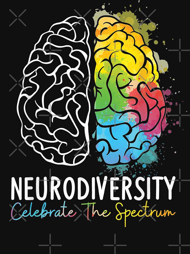 Celebrate Neurodiversity, Neurodiversity celebrate the spectrum Rainbow Women Men Girl by ecomdesign T-Shirts,... (Image 3)