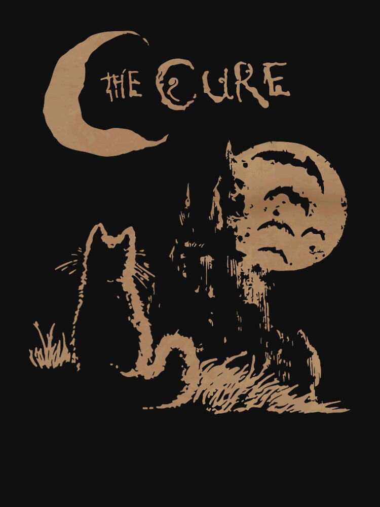 The Cure Cat Moon 90s Alt Indie Rock band For Men, For Women, Cat Lover Gift by KoryYarris T-Shirts, Hoodie,... (Image 3)