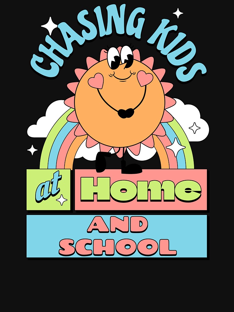 Chasing Kids At School And Home Teacher Mom by DomTeesHaven T-Shirts, Hoodie, Sweatshirt | BlankRebels.com (Image 3)