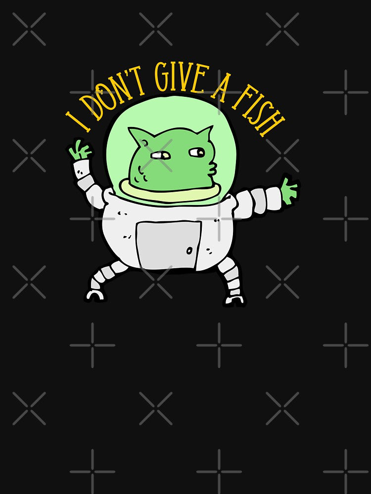 I Don’t Give a Fish Funny Introverts Typography Quote by thedazzlingmonk T-Shirts, Hoodie, Sweatshirt (Image 3)