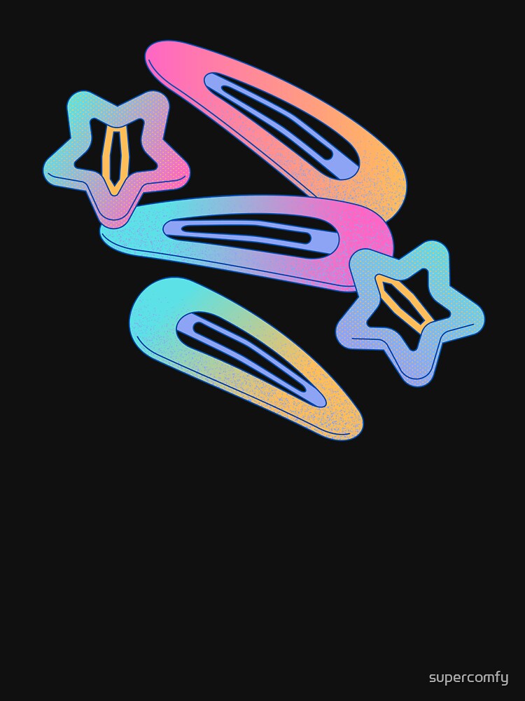 Aesthetic Y2K Hairclips by supercomfy T-Shirts, Hoodie, Sweatshirt | BlankRebels.com (Image 3)