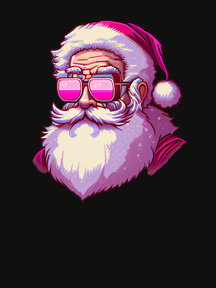 Cool Santa with sunglasses. by Pixelarium T-Shirts, Hoodie, Sweatshirt | BlankRebels.com (Image 3)