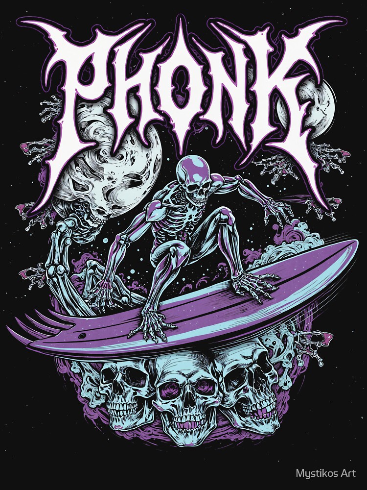 Phonk Skeleton Surfer by Mystikos Art