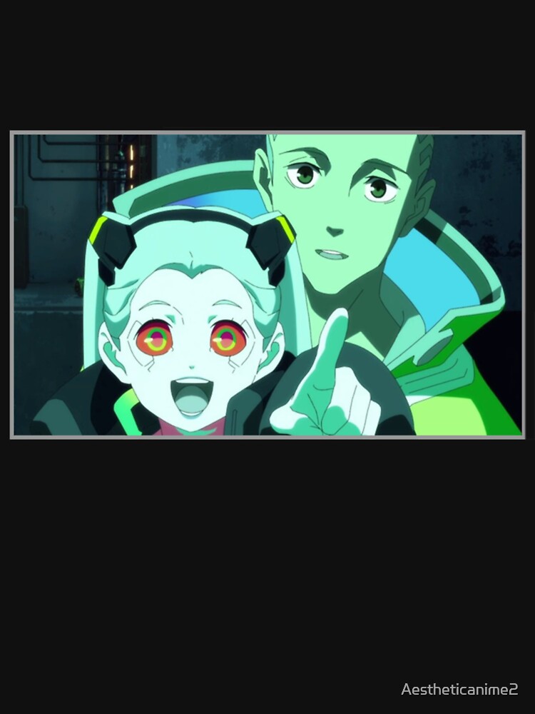 Rebecca and david wholesome Cyberpunk by Aestheticanime2 T-Shirts, Hoodie, Sweatshirt | BlankRebels.com (Image 3)