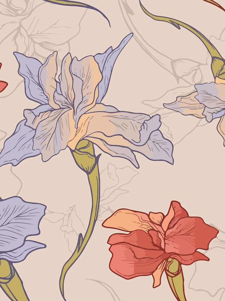 Iris Flower by zaher97 T-Shirts, Hoodie, Sweatshirt | BlankRebels.com (Image 3)