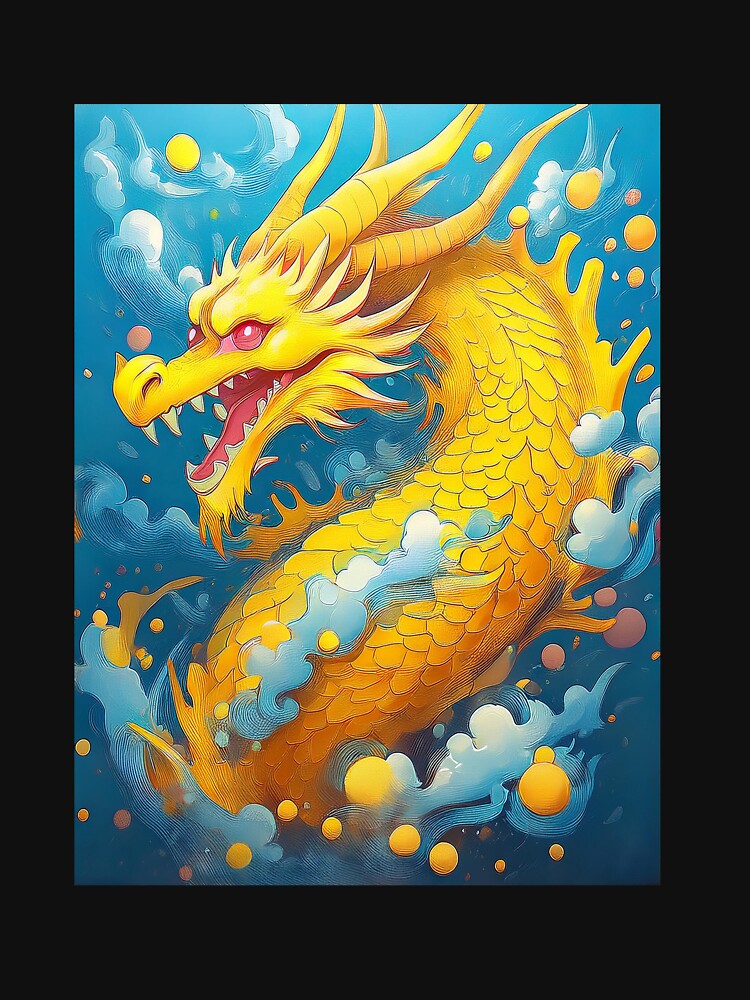 Yellow dragon cartoon. by BAR DEC T-Shirts, Hoodie, Sweatshirt | BlankRebels.com (Image 3)