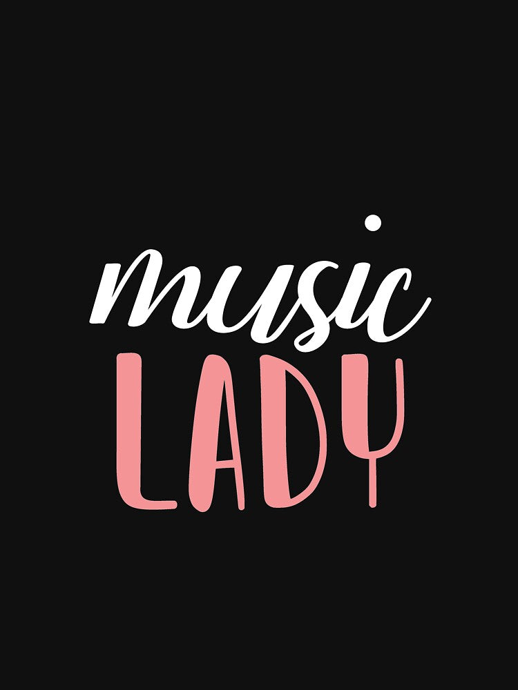 music lady - music girl by BAISSANE T-Shirts, Hoodie, Sweatshirt | BlankRebels.com (Image 3)