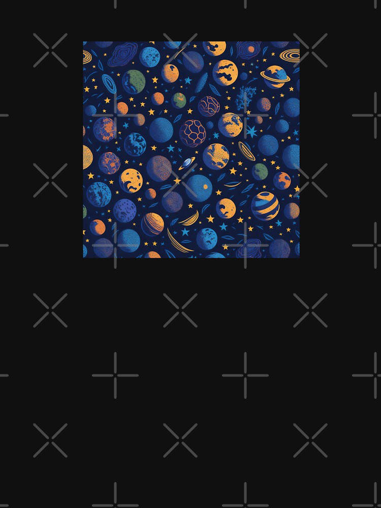 Planet Pattern by PawsAndCoffeeCo T-Shirts, Hoodie, Sweatshirt | BlankRebels.com (Image 3)