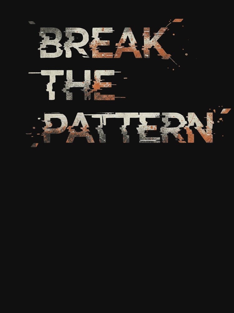 Break the Pattern – Grunge Distorted Typography Tee by CuteOasis Hoodie, Sweatshirt | BlankRebels.com (Image 3)