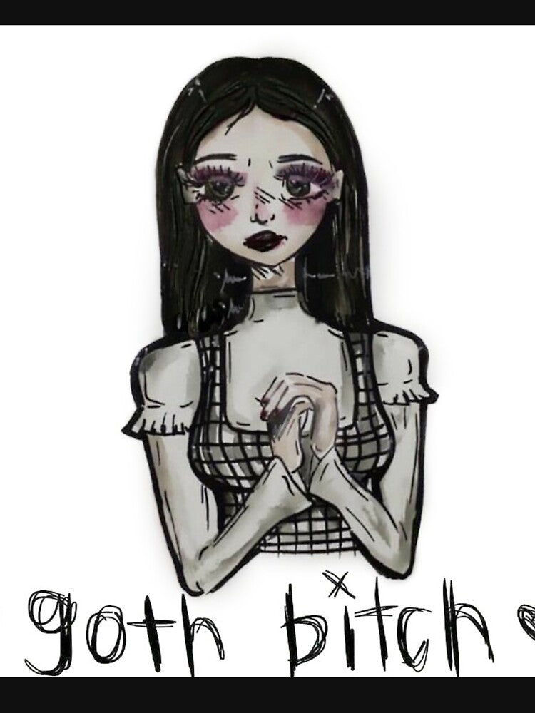 goth girl art by yuhhbruhh T-Shirts, Hoodie, Sweatshirt | BlankRebels.com (Image 3)