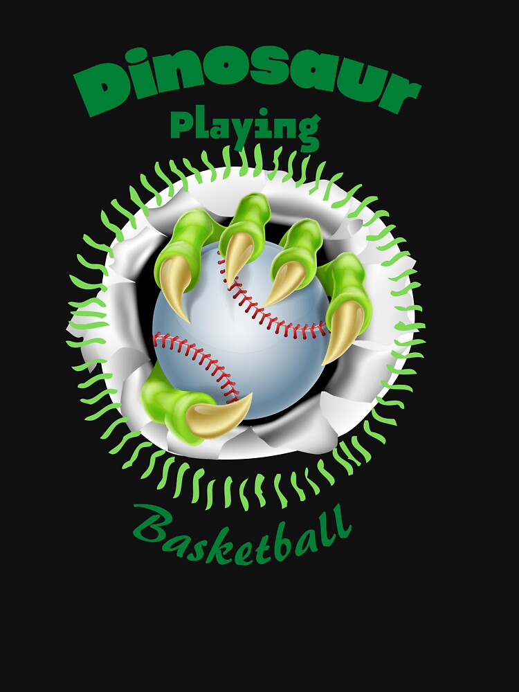 Dinosaur Playing Basketball girls, mom, T-Shirt by Shifa19 Hoodie, Sweatshirt | BlankRebels.com (Image 3)