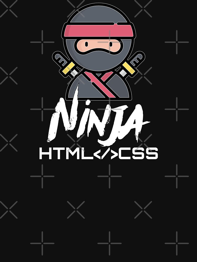 HTML </> CSS Ninja (color white) by Stornu2Ruedas T-Shirts, Hoodie, Sweatshirt | BlankRebels.com (Image 3)