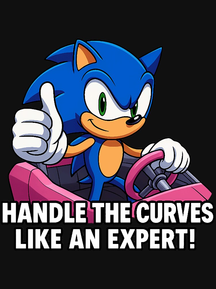 Sonic Handles Curves Like An Expert Classic T-Shirt by sueowpekri Hoodie, Sweatshirt | BlankRebels.com (Image 3)