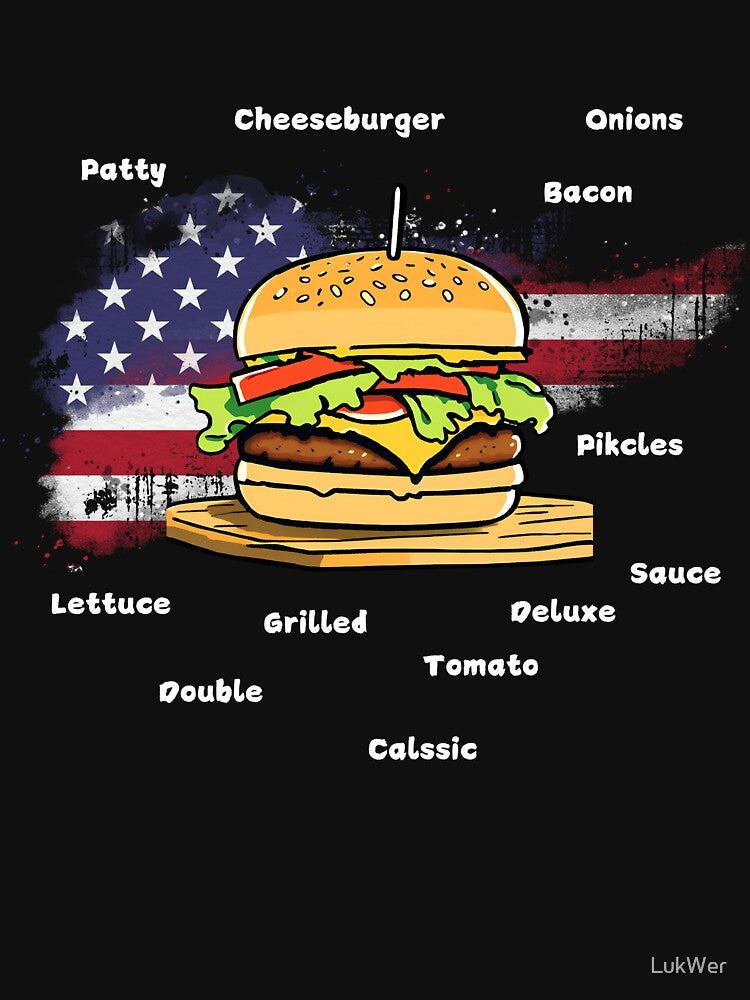 AMERICAN BURGER-Bite into happiness by LukWer T-Shirts, Hoodie, Sweatshirt | BlankRebels.com (Image 3)