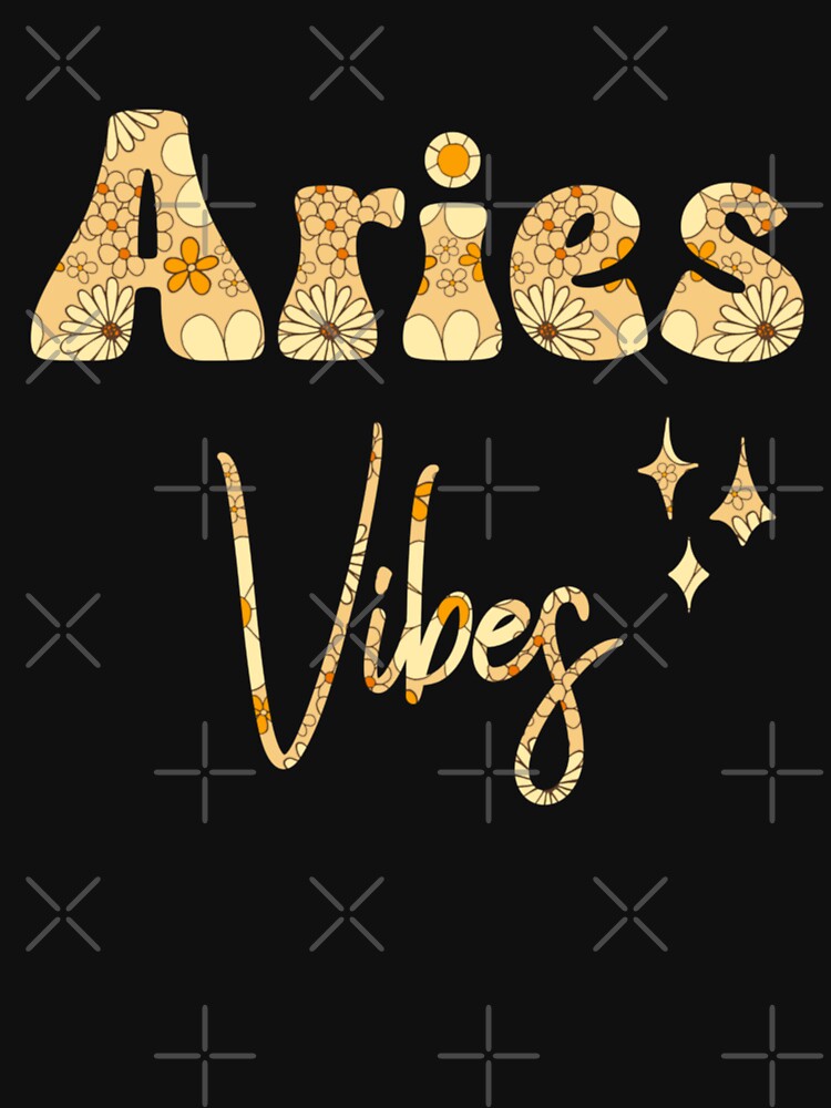 Retro Flower Aries Vibes by MyStarSign T-Shirts, Hoodie, Sweatshirt | BlankRebels.com (Image 3)