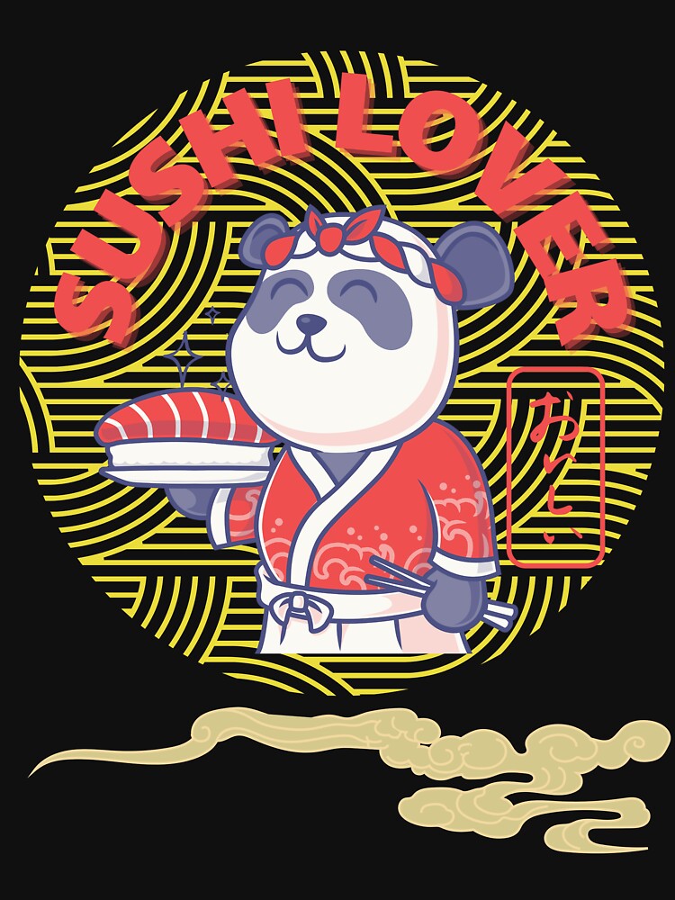 Sushi Lover - Panda Japanese design by TheArtistOf2022 T-Shirts, Hoodie, Sweatshirt | BlankRebels.com (Image 3)
