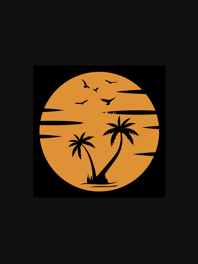 Sunset Beach Design Trending T-Shirt by DamDamDesigns Hoodie, Sweatshirt | BlankRebels.com (Image 3)
