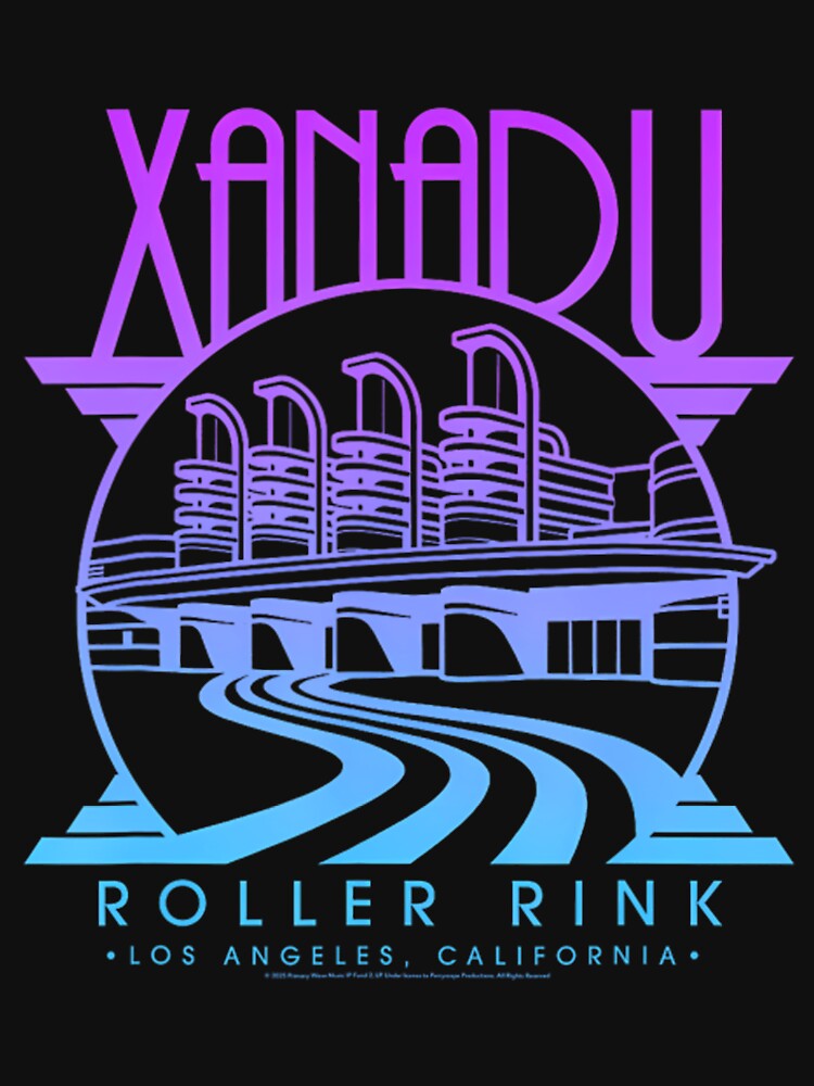 Olivia Newton John Xanadu Roller Rink Purple Blue by zibilytou T-Shirts, Hoodie, Sweatshirt | BlankRebels.com (Image 3)
