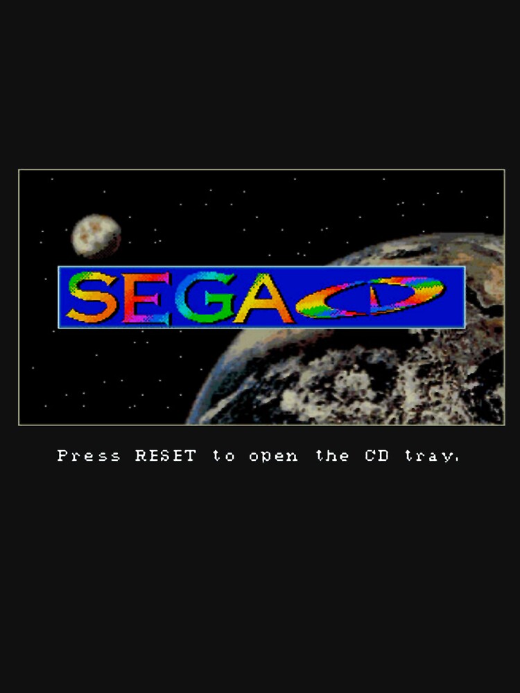 SEGA CD Boot Screen Logo III T-Shirt by AnnamaeBreit Hoodie, Sweatshirt | BlankRebels.com (Image 3)