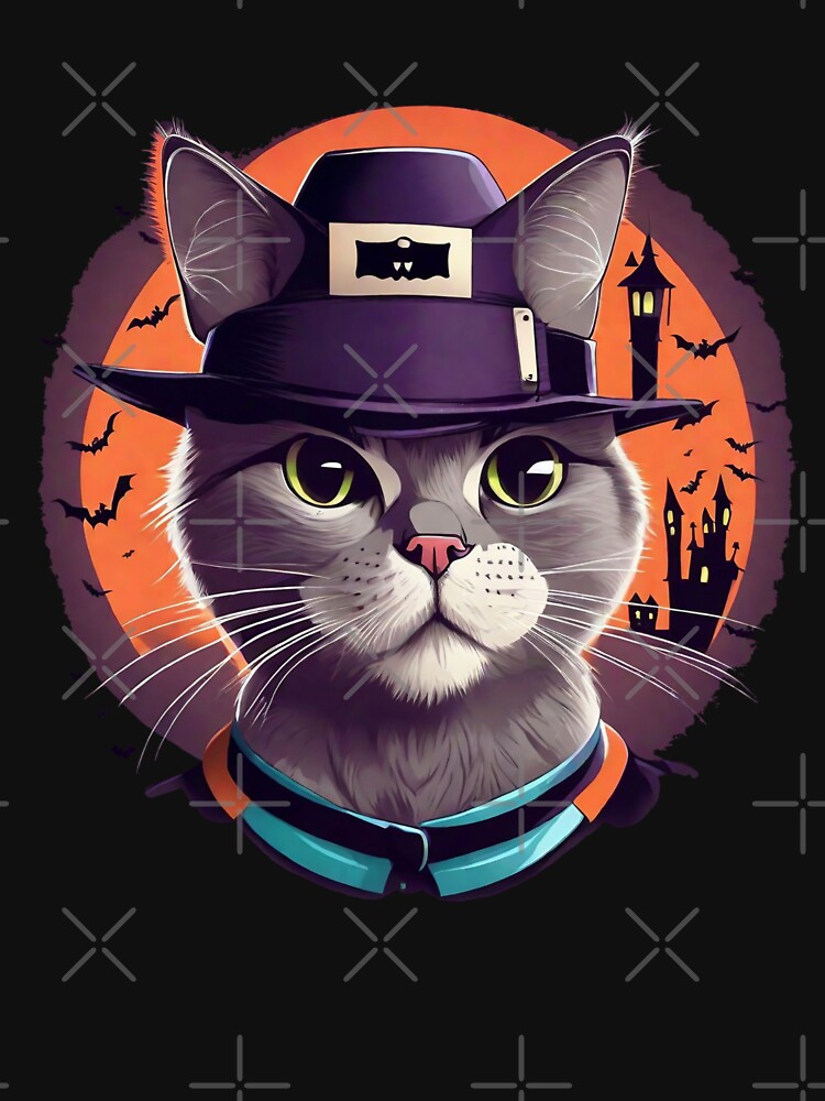 Cat with Halloween vibes by Coollzone T-Shirts, Hoodie, Sweatshirt | BlankRebels.com (Image 3)